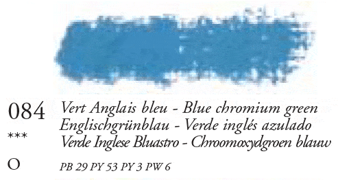 084 Blue Chromium Green Large Sennelier Oil Pastel - Click Image to Close