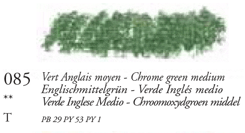 085 Chrome Green Medium Sennelier Oil Pastel