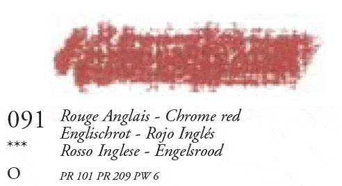 091 Chrome Red Sennelier Oil Pastel - Click Image to Close