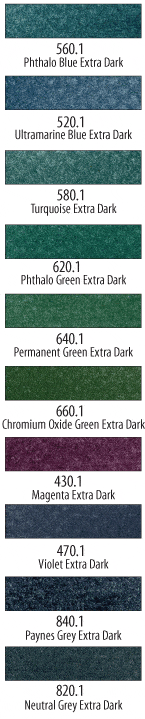 Extra Dark Shades - Cool Set Pan Pastel Set 10 Colours