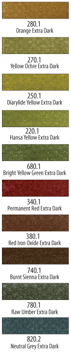 Extra Dark Shades - Warm Set Pan Pastel Set 10 Colours