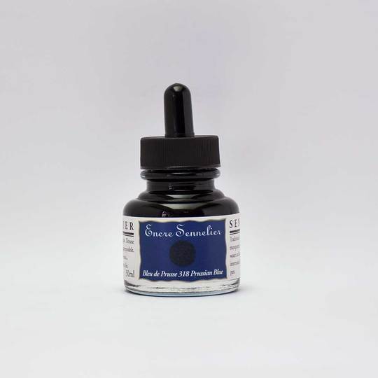 Prussian Blue Sennelier Encre Drawing Ink 30ml - Click Image to Close