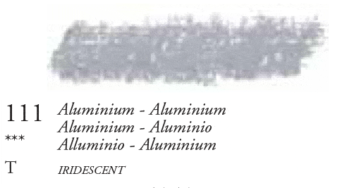111 Aluminium Sennelier Iridescent Oil Pastel - Click Image to Close