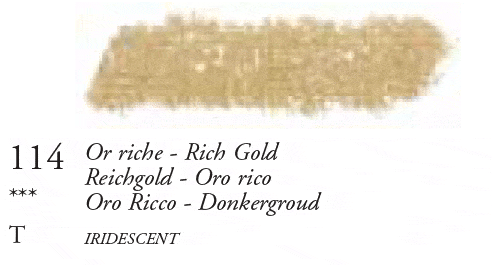 114 Rich Gold Sennelier Iridescent Oil Pastel