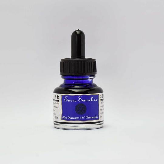 Ultramarine Blue Sennelier Encre Drawing Ink 30ml - Click Image to Close