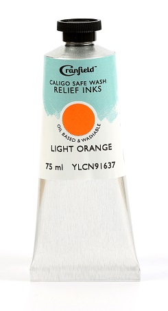 Caligo Safe Wash Relief Ink Light Orange 75ml - Click Image to Close