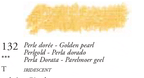 132 Golden Pearl Sennelier Iridescent Oil Pastel - Click Image to Close