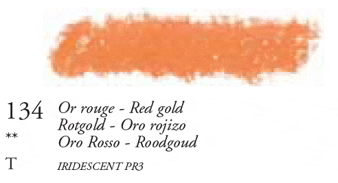 134 Red Gold Sennelier Iridescent Oil Pastel