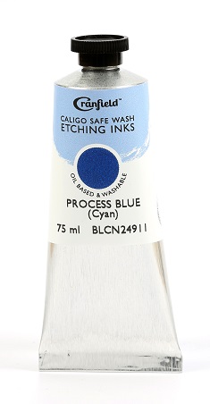 Caligo Safe Wash Etching Ink Process Blue (Cyan) 75ml