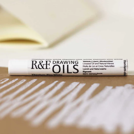 3110 Titanium-Zinc White R&F Drawing Oil 12ml