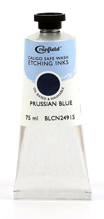 Caligo Safe Wash Etching Ink Prussian Blue 75ml - Click Image to Close