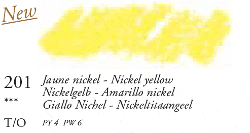 201 Nickel Yellow Large Sennelier Oil Pastel - Click Image to Close