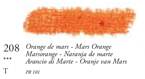 208 Mars Orange Large Sennelier Oil Pastel