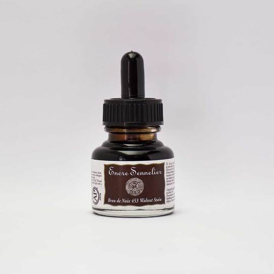 Walnut Stain Sennelier Encre Drawing Ink 30ml - Click Image to Close