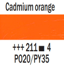 211 Cadmium Orange Rembrandt Artist Oil 40ml