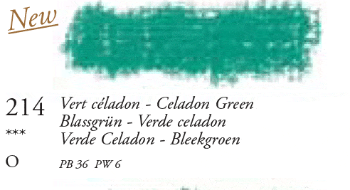 214 Celadon Green Large Sennelier Oil Pastel - Click Image to Close