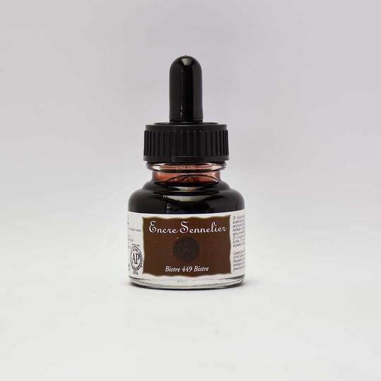 Bistre Sennelier Encre Drawing Ink 30ml - Click Image to Close