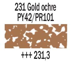 231.3 Gold Ochre Rembrandt Soft Pastel - Click Image to Close