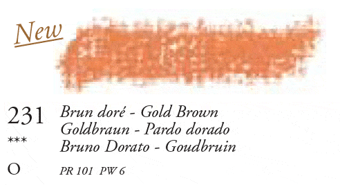 231 Gold Brown Sennelier Oil Pastel - Click Image to Close