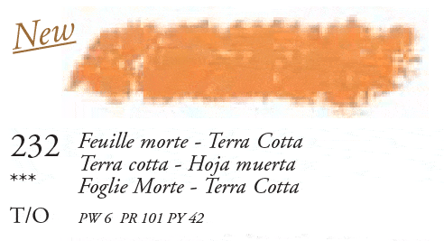 232 Terra Cotta Sennelier Oil Pastel