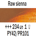 234 Raw Sienna Rembrandt Artist Oil 40ml