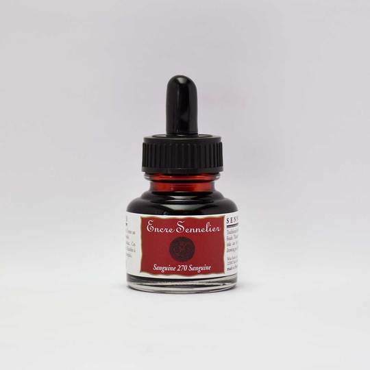 Sanguine Sennelier Encre Drawing Ink 30ml - Click Image to Close