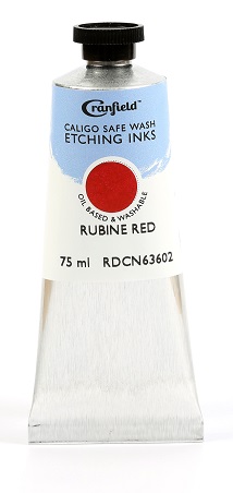 Caligo Safe Wash Etching Ink Rubine Red 75ml - Click Image to Close