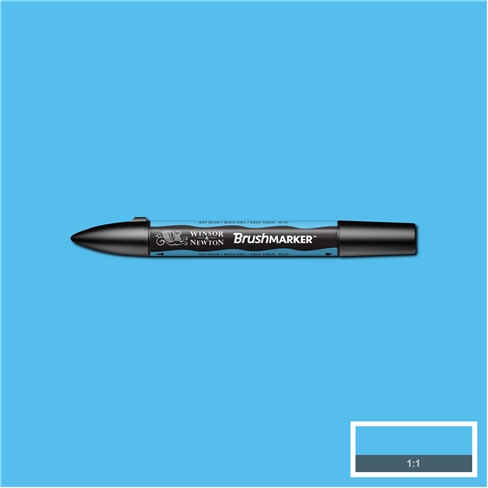Sky Blue (B137) Winsor Brush Marker - Click Image to Close