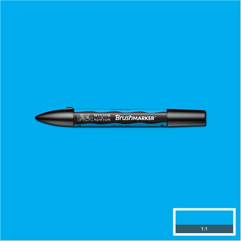 Cyan (C847) Winsor Brush Marker - Click Image to Close