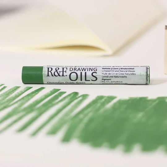 3139 Chrome Oxide Green R&F Drawing Oil 12ml