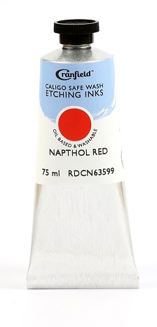 Caligo Safe Wash Etching Ink Napthol Red 75ml