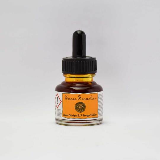 Senegal Yellow Sennelier Encre Drawing Ink 30ml - Click Image to Close