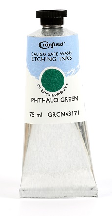 Caligo Safe Wash Etching Ink Phthalo Green 75ml - Click Image to Close