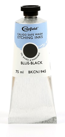 Caligo Safe Wash Etching Ink Blue Black 75ml - Click Image to Close