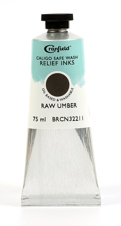 Caligo Safe Wash Relief Ink Raw Umber 75ml