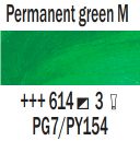 614 Permanent Green Medium Rembrandt Artist Oil 40ml