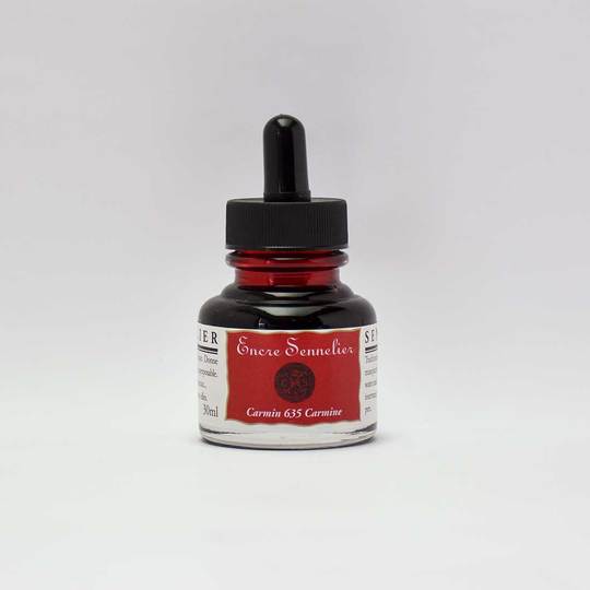 Carmine Sennelier Encre Drawing Ink 30ml - Click Image to Close