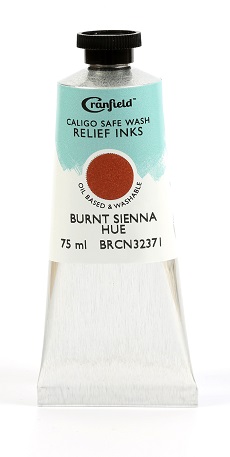 Caligo Safe Wash Relief Ink Burnt Sienna (Hue) 75ml - Click Image to Close