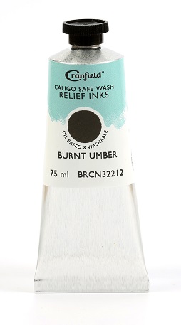 Caligo Safe Wash Relief Ink Burnt Umber 75ml - Click Image to Close