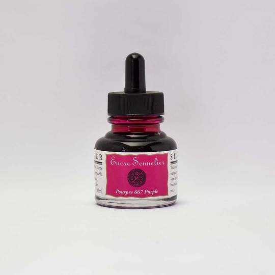 Purple Sennelier Encre Drawing Ink 30ml - Click Image to Close