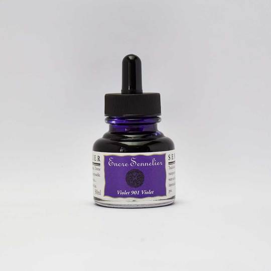 Violet Sennelier Encre Drawing Ink 30ml - Click Image to Close