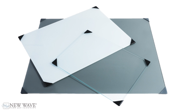 POSH table top palette Glass White 16"x20" - Click Image to Close