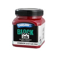 Derivan Block Ink Crimson (Cool) 250ml
