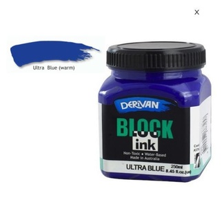 Derivan Block Ink Ultra Blue 250ml - Click Image to Close