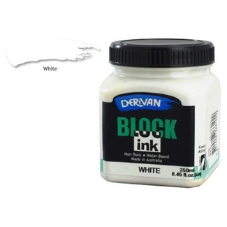 Derivan Block Ink White 250ml - Click Image to Close