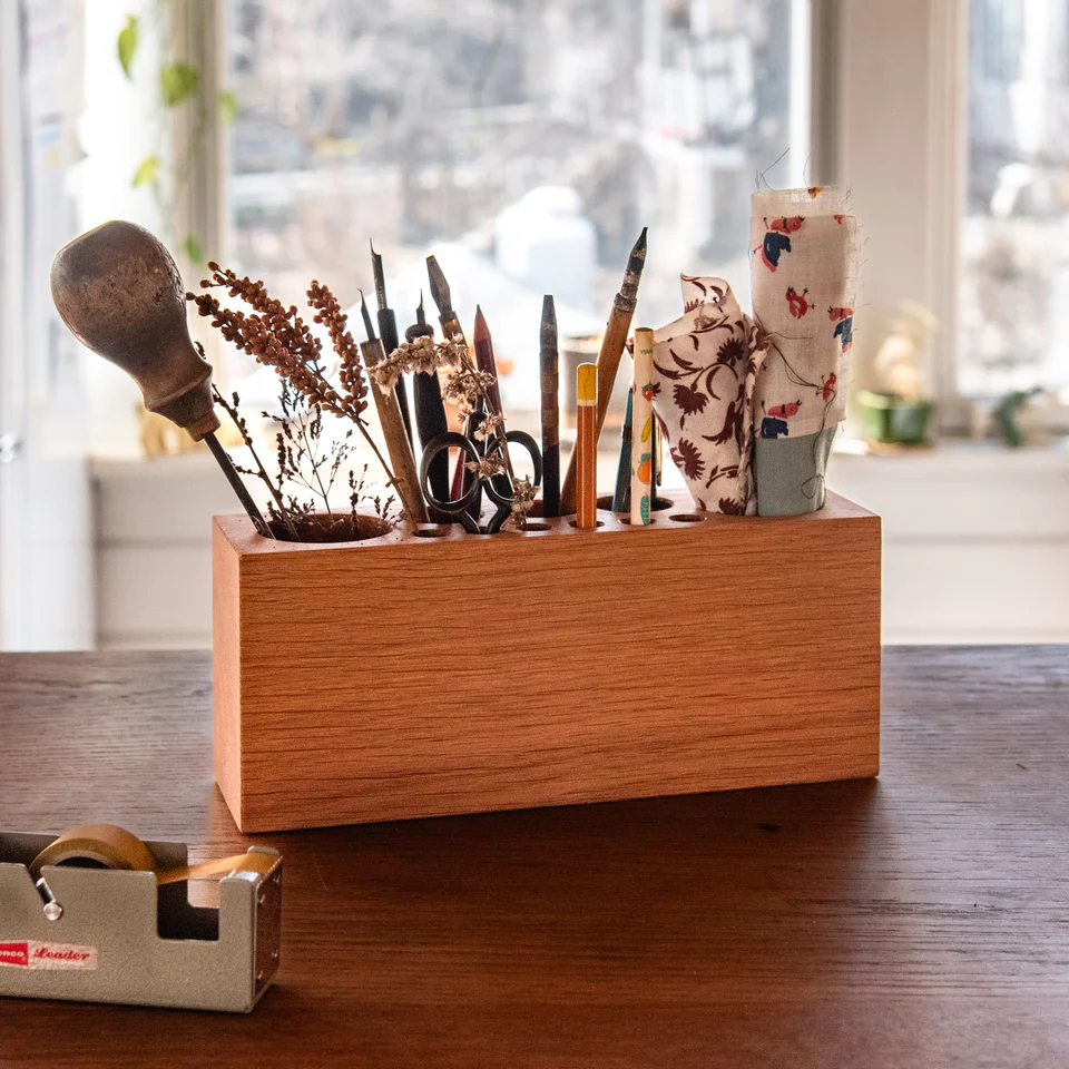 Desk Caddy Large in Oak
