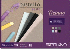 Fabriano Tiziano Pad Flecked "Brizzati" Colours 160gsm A4 - Click Image to Close