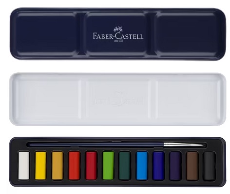 Faber Castell Watercolour Tin 12 Set - Click Image to Close