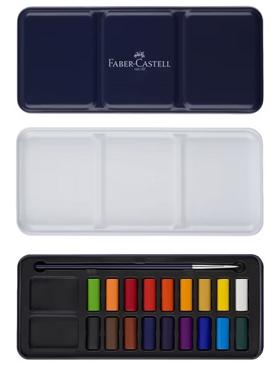 Faber Castell Watercolour Tin 18 Set - Click Image to Close