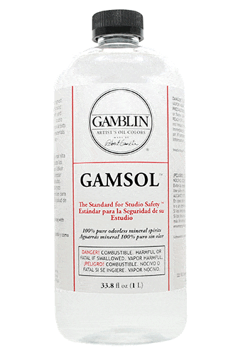 Gamblin Gamsol Odorless Mineral Spirits, Solvent for Artists
